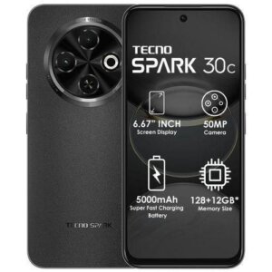 Tecno Spark 30C - 6.67" 128Go - 4+4Go RAM - 50MP - 5000mAh