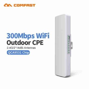 Point d'Accès Extérieur COMFAST E314N - 2.4GHz 300Mbps 14dBi - Longue Portée